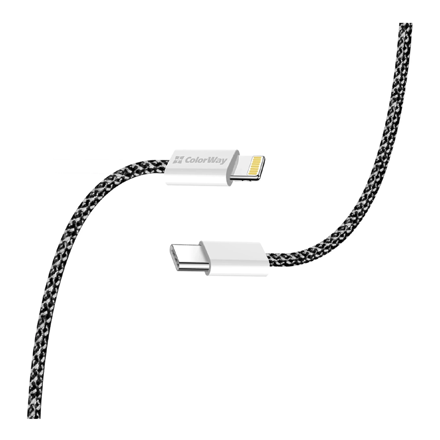 Купить Кабель ColorWay USB-C - Lightning 27W 3A 1m Black (CW-CBPDCL061-BK) - фото 7