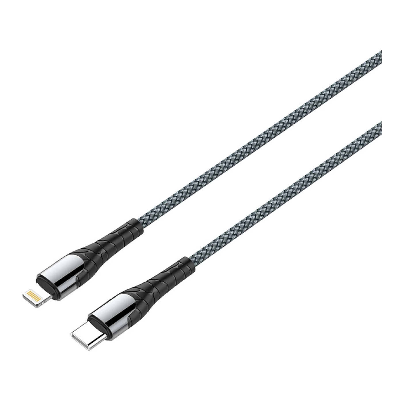 Купить Кабель ColorWay USB-C - Lightning 30W 3А 2m Grey (CW-CBPDCL036-GR) - фото 1