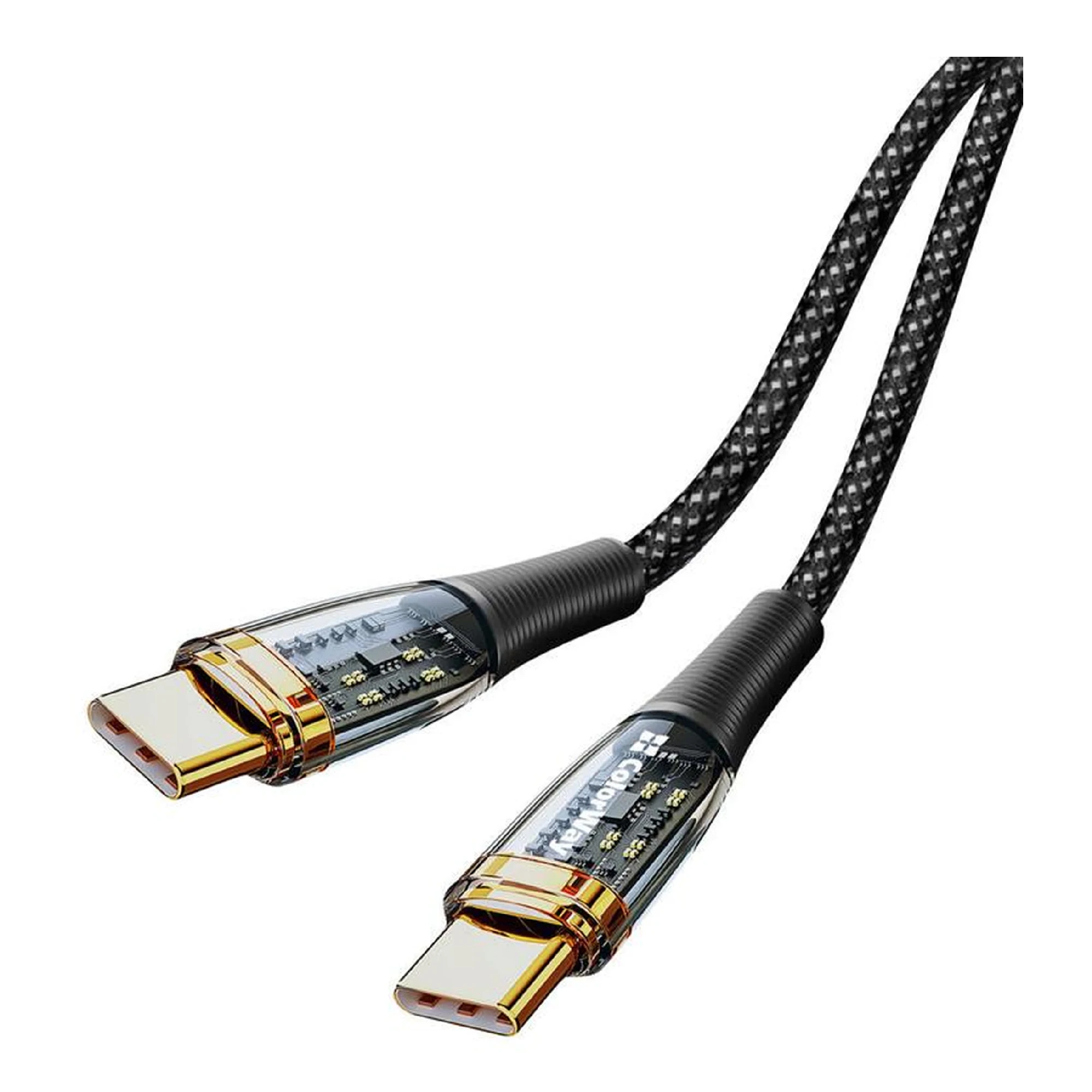 Купить Кабель ColorWay USB-C - USB-C 100W 5А 1.2m Black (CW-CBPDCC053-BK) - фото 6
