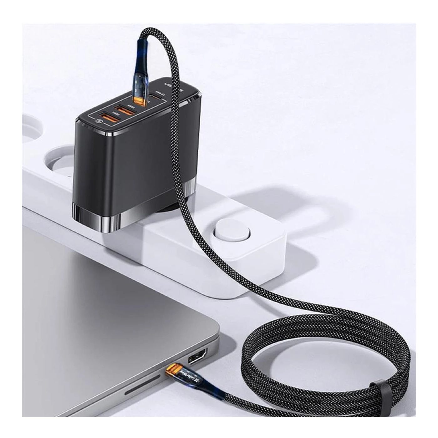 Купить Кабель ColorWay USB-C - USB-C 100W 5А 1.2m Black (CW-CBPDCC053-BK) - фото 8