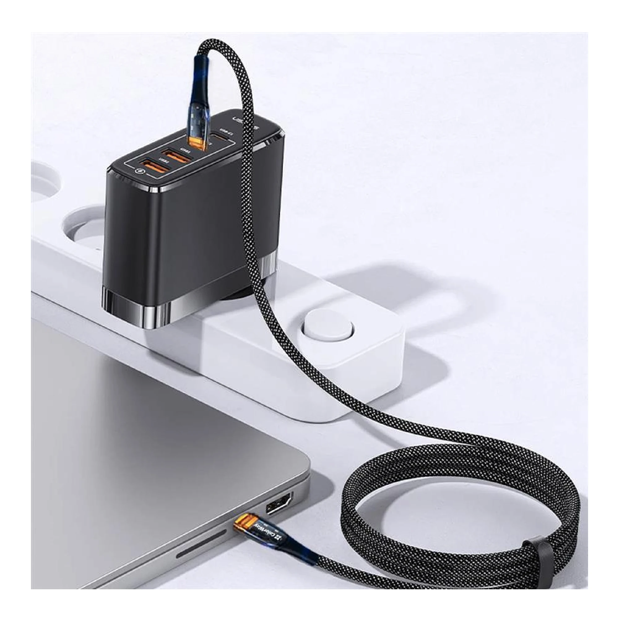 Купить Кабель ColorWay USB-C - USB-C 100W 5А 1.2m Black (CW-CBPDCC053-BK) - фото 8