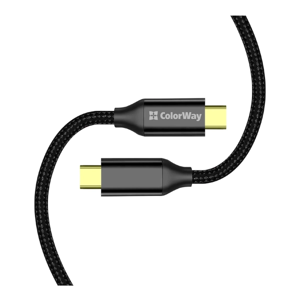 Купить Кабель ColorWay USB-C - USB-C 100W 5А 1m Black (CW-CBPDCC062-BK) - фото 3