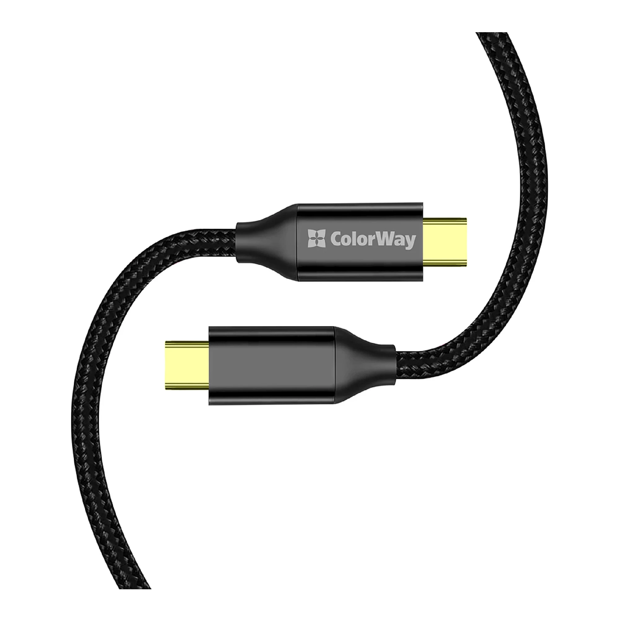 Купить Кабель ColorWay USB-C - USB-C 100W 5А 1m Black (CW-CBPDCC062-BK) - фото 3