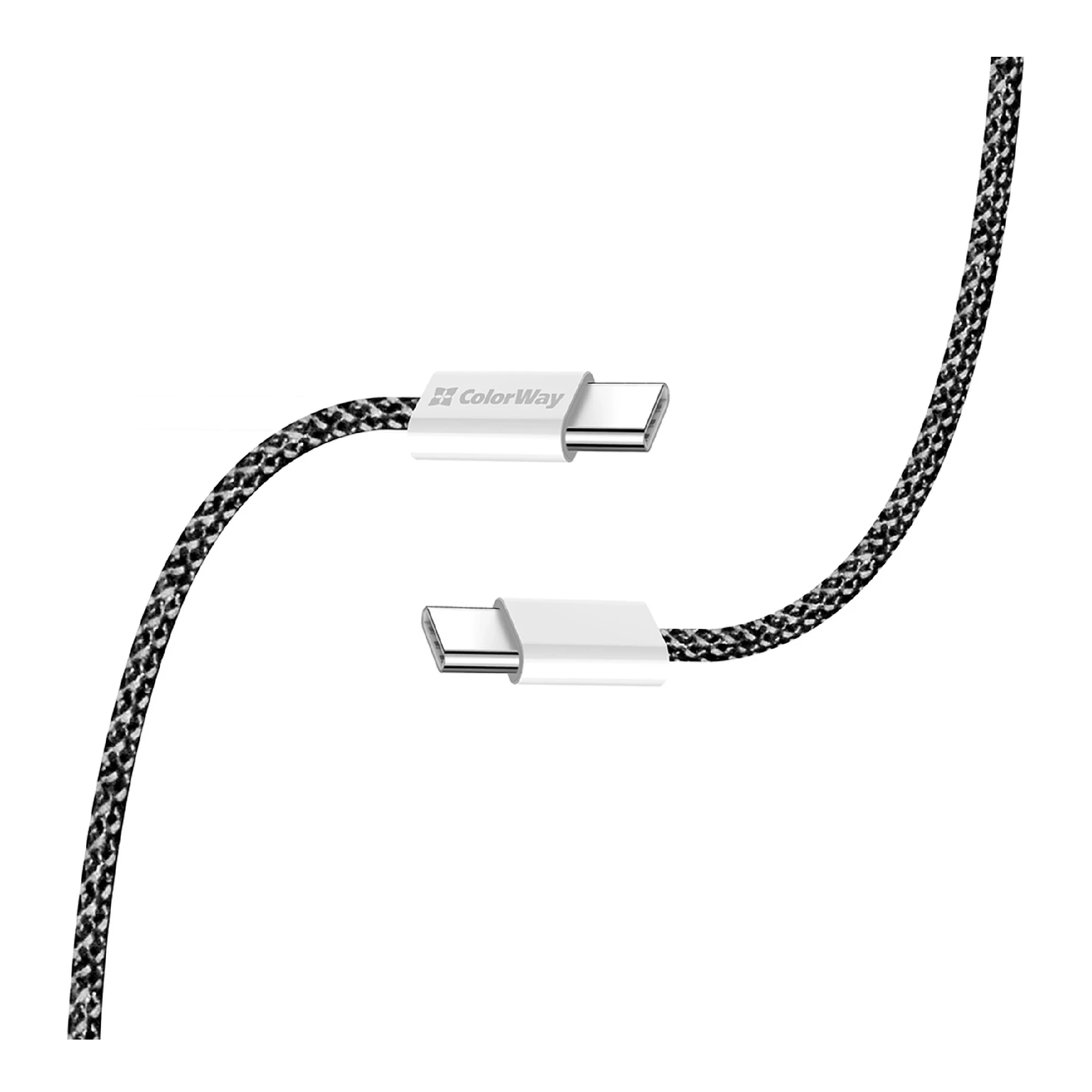 Купити Кабель ColorWay USB-C - USB-C 60W 3А 2m Black (CW-CBPDCC068-BK) - фото 6