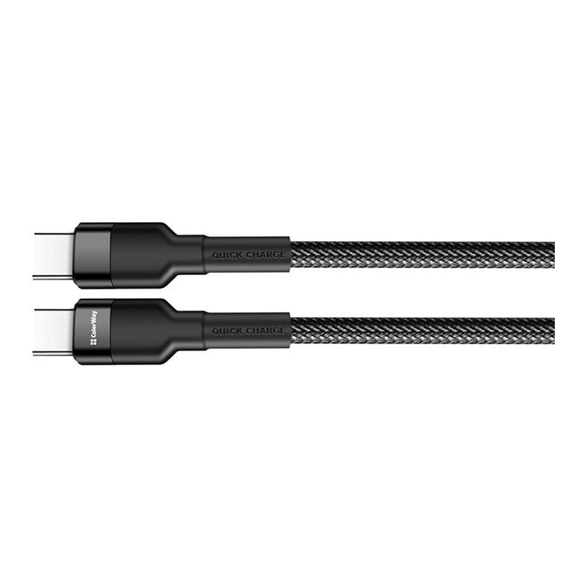 Купить Кабель ColorWay USB-C - USB-C 65W 3А 1m Black (CW-CBPDCC047-BK) - фото 6