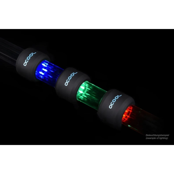 Купити Фітинг Alphacool Aurora HardTube LED Ring 16mm Deep Black (15325) - фото 6