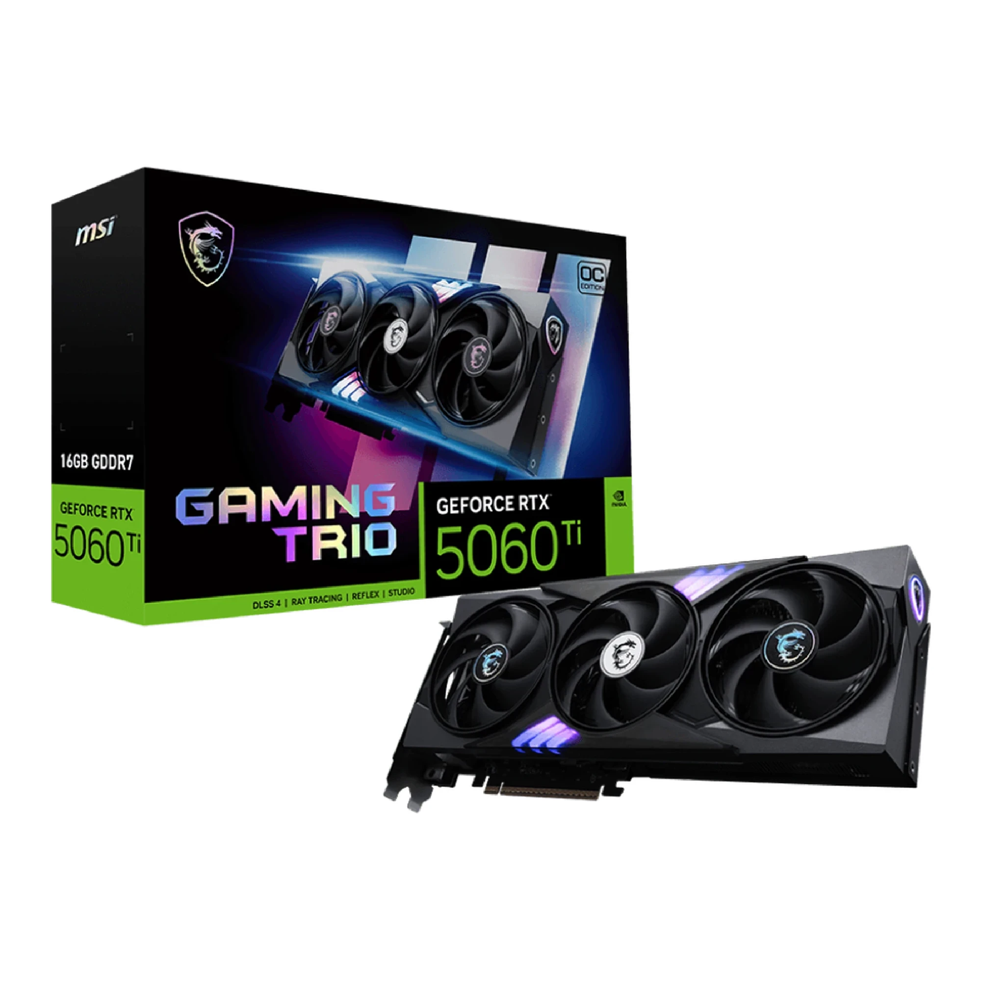 Купить Видеокарта MSI Nvidia GeForce RTX 5060 Ti GAMING TRIO OC 16GB (G506T-16GTC) - фото 6