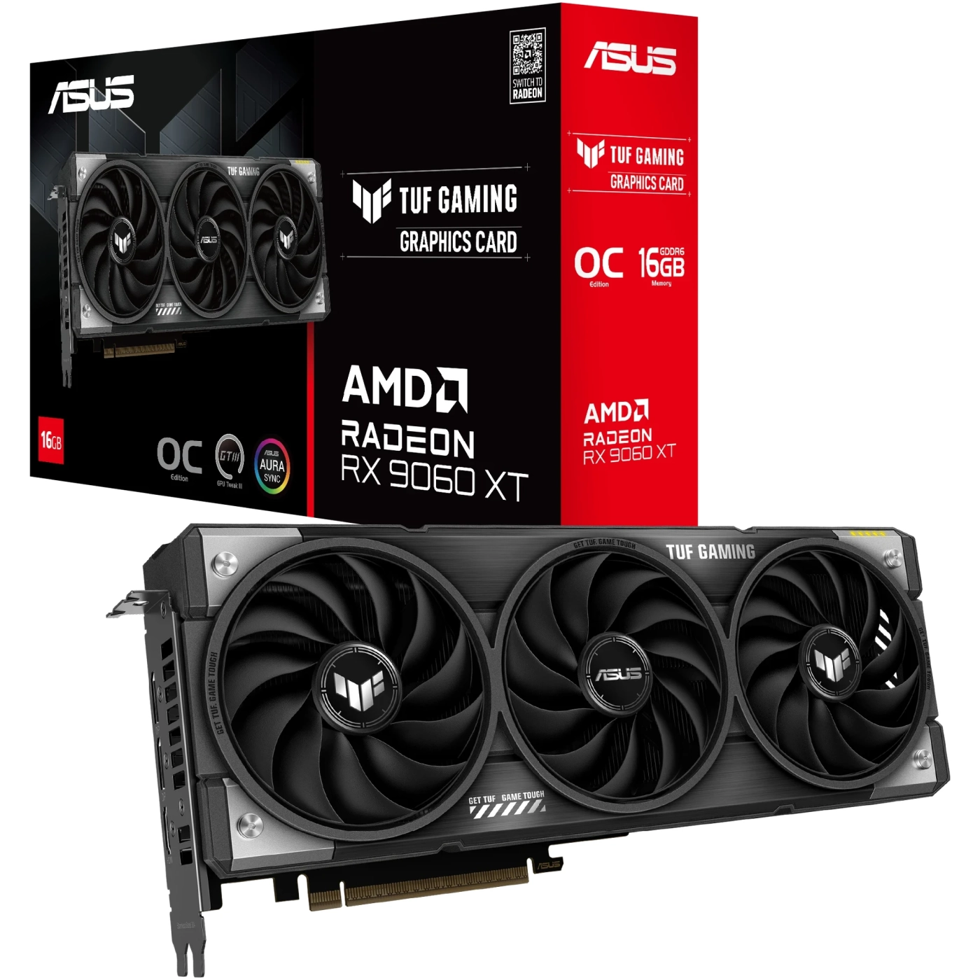 Купити Відеокарта ASUS AMD Radeon RX 9060 XT TUF OC GAMING 16GB GDDR6 (TUF-RX9060XT-O16G-GAMING) - фото 9