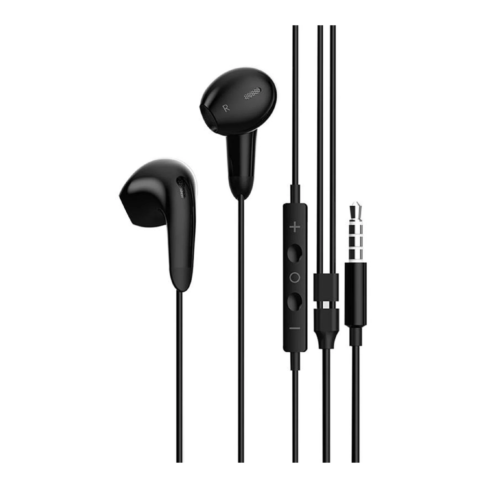 Купити Навушники ColorWay 3.5mm Wired Earphone Sound Wave Black (CW-WD04BK) - фото 1