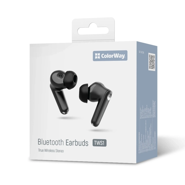 Купити Навушники СolorWay Slim TWS-1 Earbuds Long Life Black (CW-TWS1BK1) - фото 8