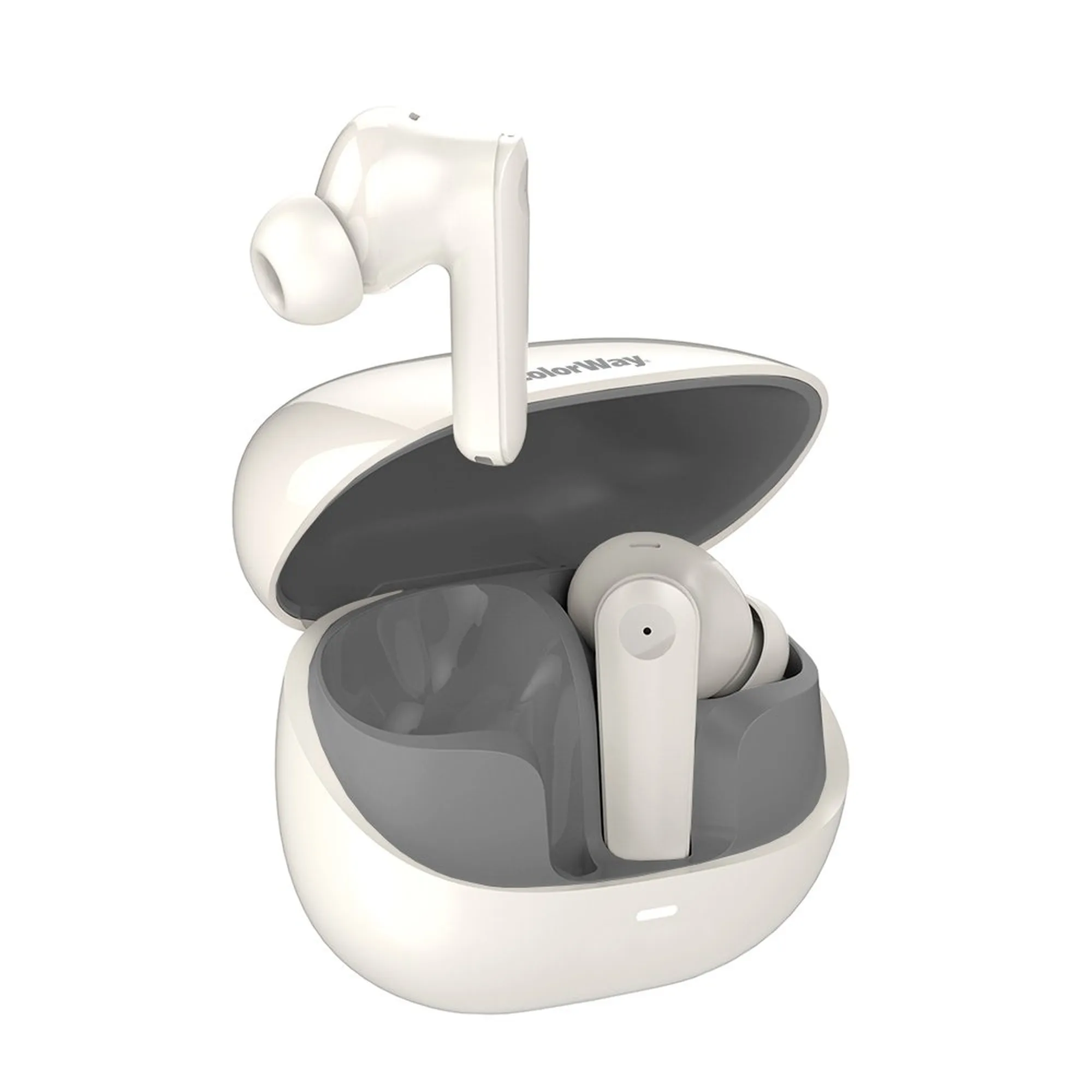 Купити Навушники ColorWay Slim TWS-1 Earbuds Long Life Beige (CW-TWS1BE) - фото 1