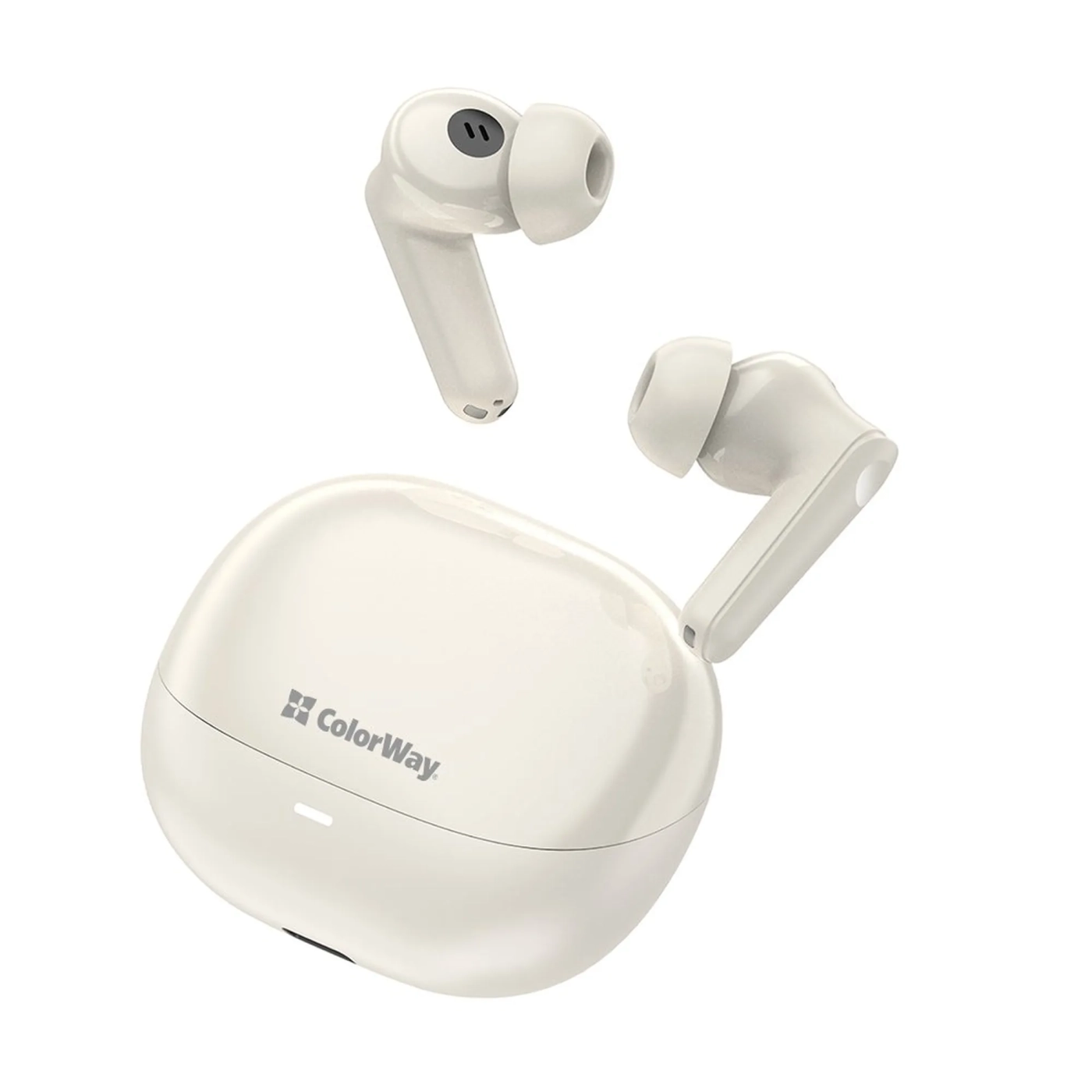Купити Навушники ColorWay Slim TWS-1 Earbuds Long Life Beige (CW-TWS1BE) - фото 4