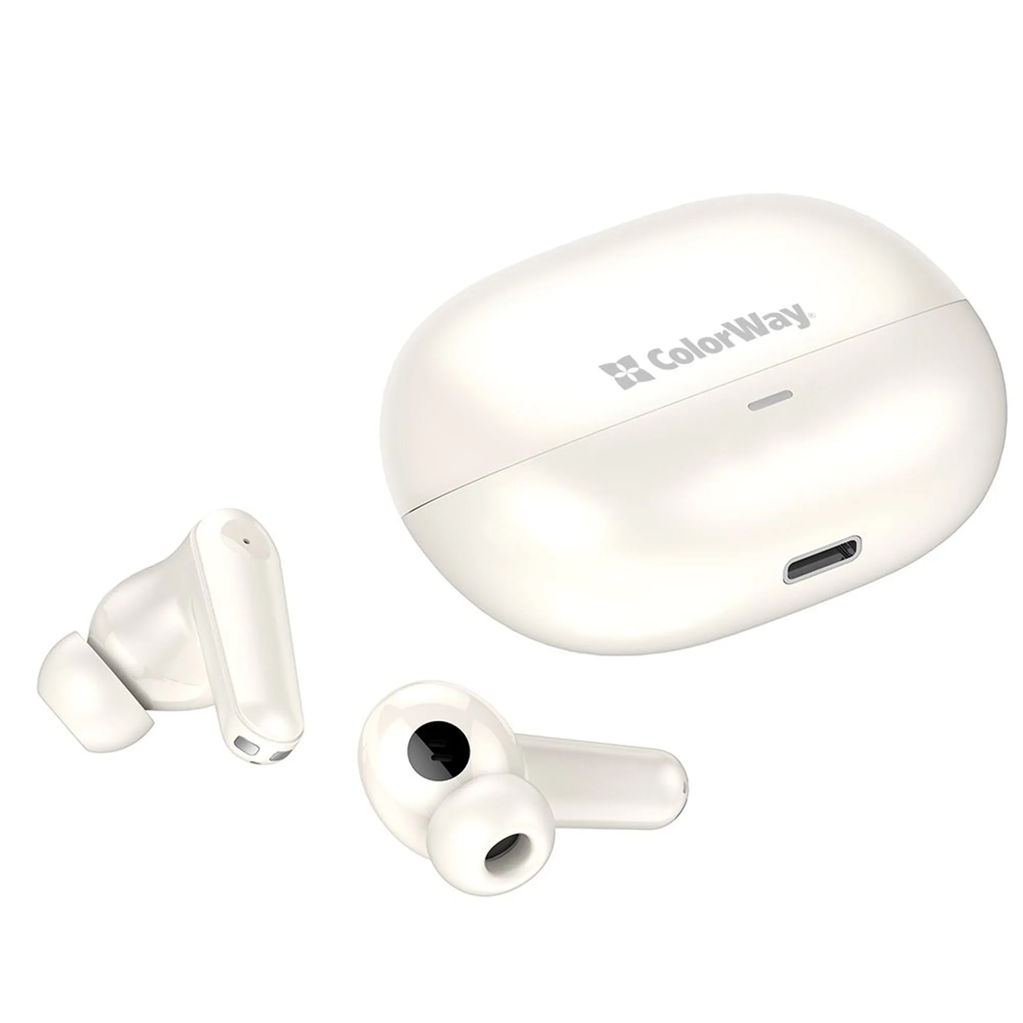 Купити Навушники ColorWay Slim TWS-1 Earbuds Long Life Beige (CW-TWS1BE) - фото 6
