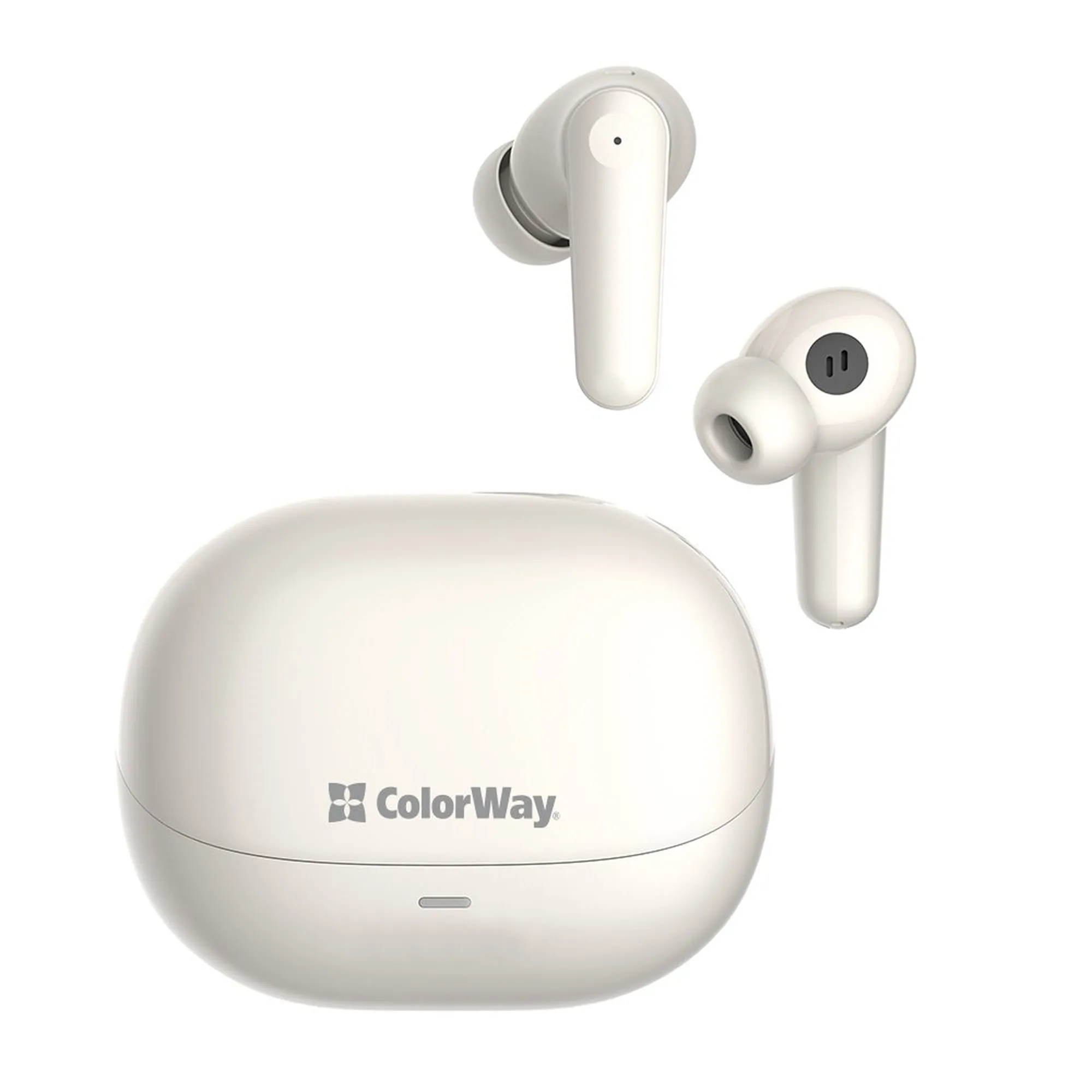 Купити Навушники ColorWay Slim TWS-1 Earbuds Long Life Beige (CW-TWS1BE) - фото 8