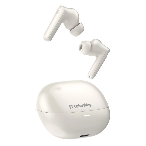 Купити Навушники ColorWay Slim TWS-1 Earbuds Long Life Beige (CW-TWS1BE) - фото 10