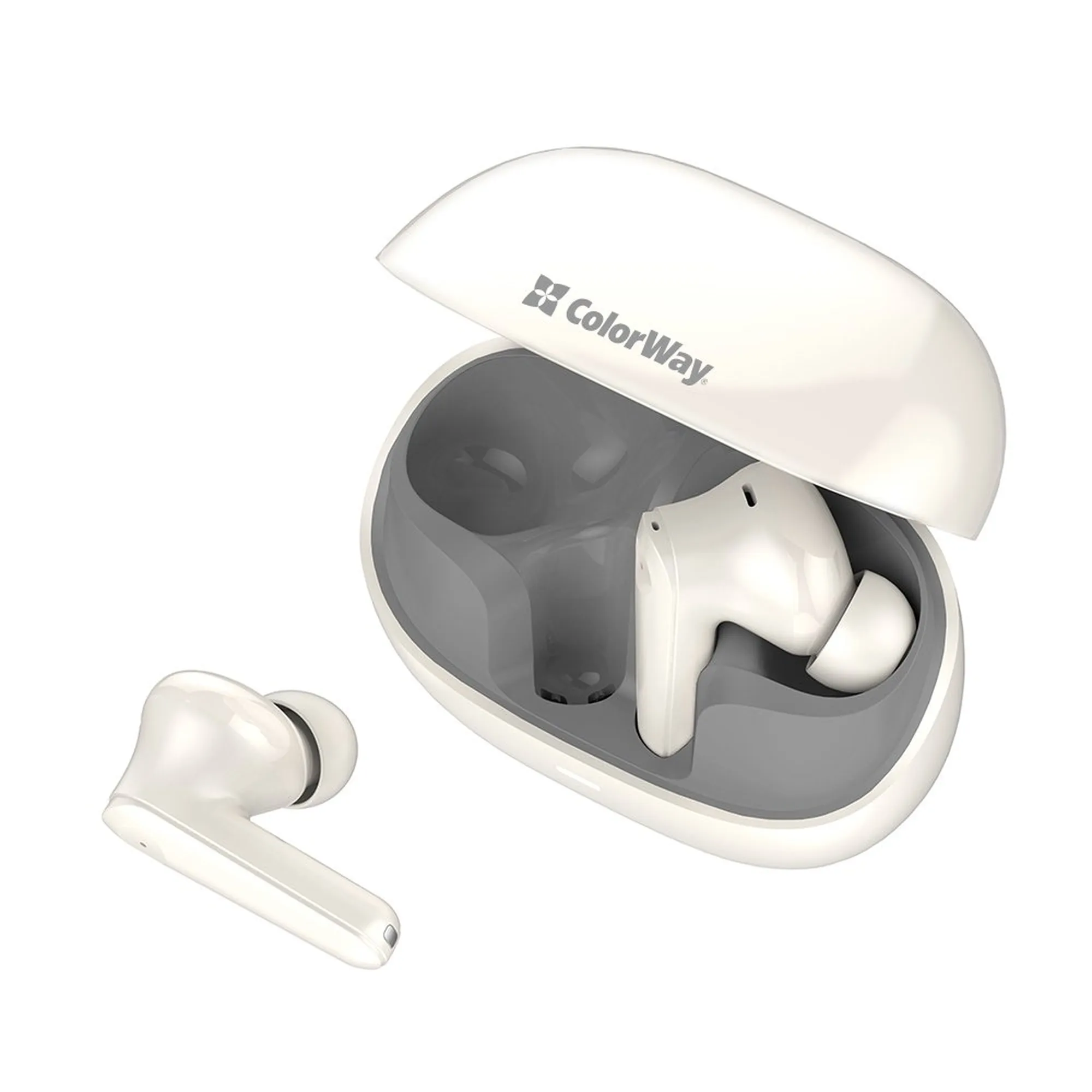 Купити Навушники ColorWay Slim TWS-1 Earbuds Long Life Beige (CW-TWS1BE) - фото 11