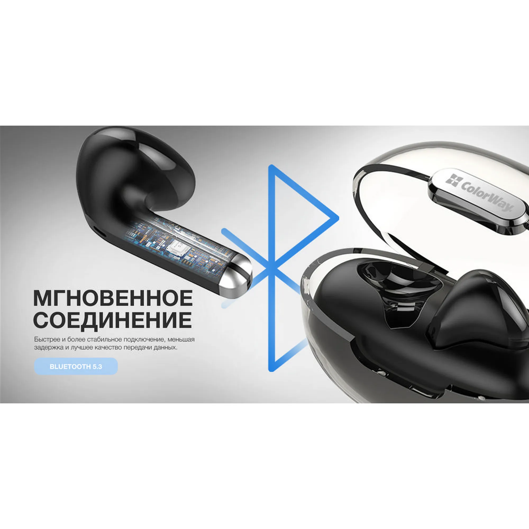 Купити Навушники ColorWay Slim TWS-2 Earbuds Black (CW-TWS2BK) - фото 14