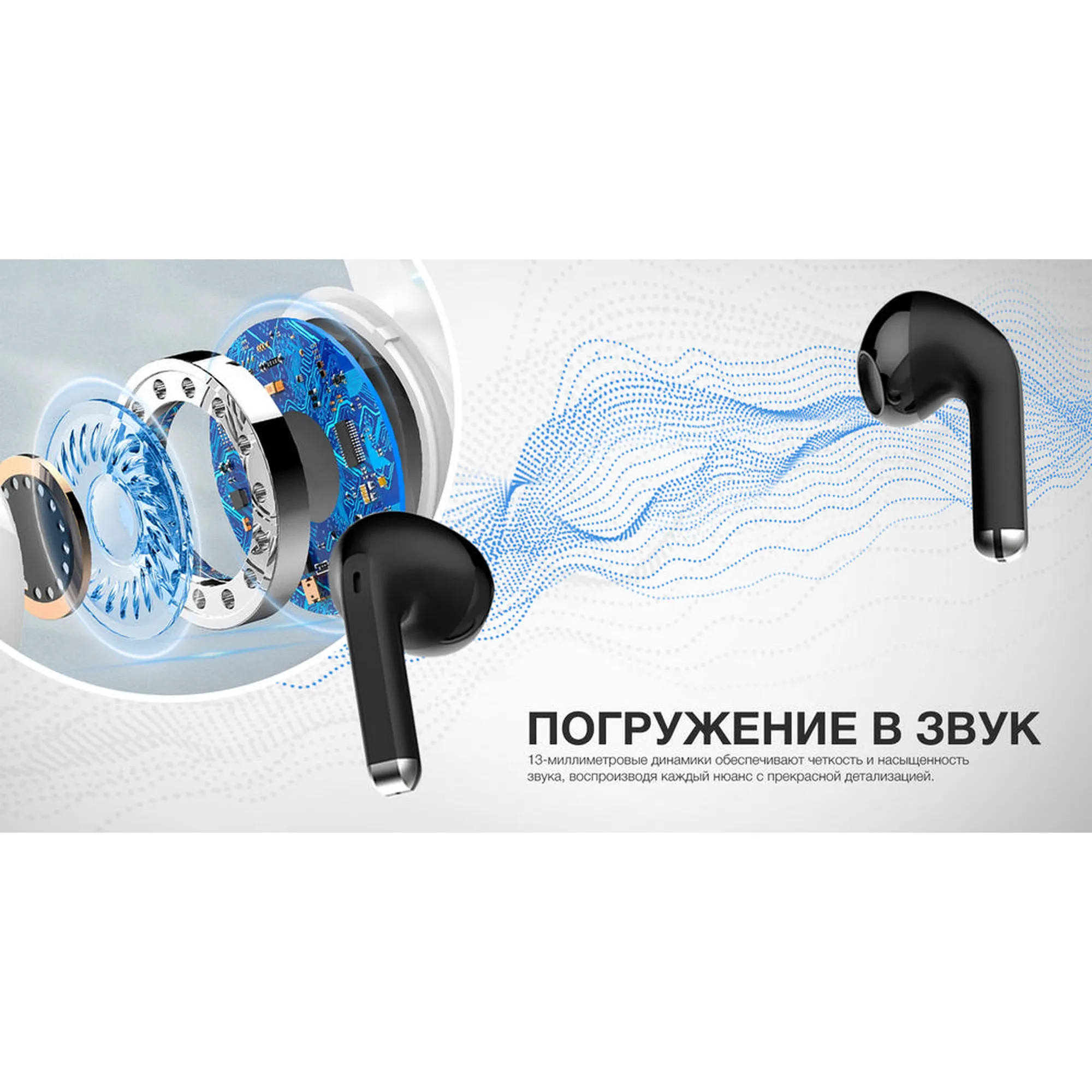 Купити Навушники ColorWay Slim TWS-2 Earbuds Black (CW-TWS2BK) - фото 16