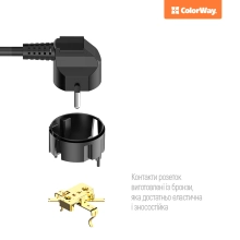 Купить Сетевой фильтр ColorWay CW-CHE64B 2 м, 6 розеток/4 USB - фото 6