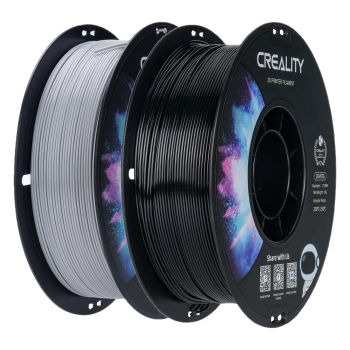 Купити PETG Filament (пластик) для 3D принтера CREALITY 2x1кг, 1.75мм, чорний/сірий (3301030086) - фото 1