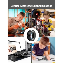 Купити PETG Filament (пластик) для 3D принтера CREALITY 2x1кг, 1.75мм, чорний/сірий (3301030086) - фото 7