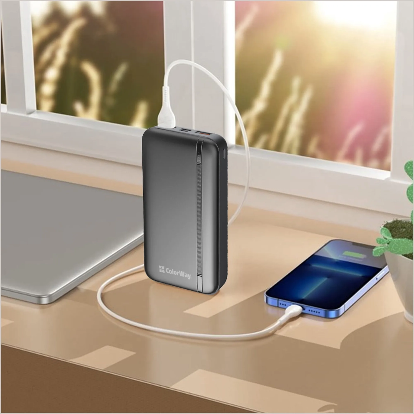 Купити Павербанк УМБ ColorWay 20000mAh 22.5W (CW-PB200LPB4BK-PD) - фото 7