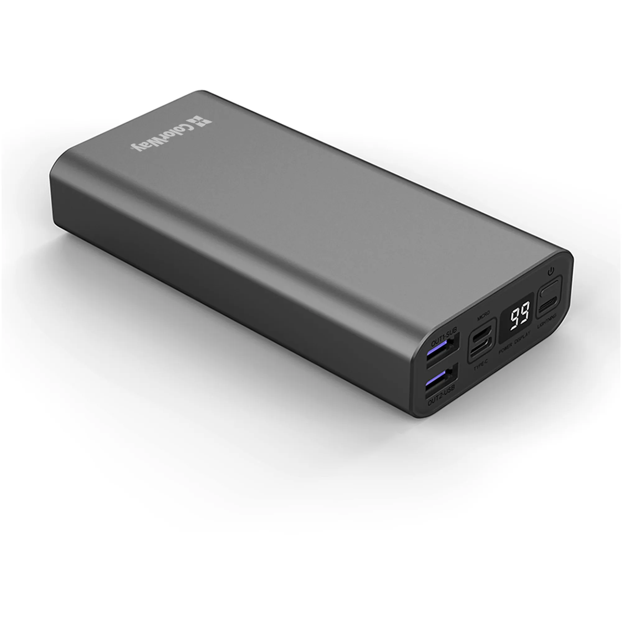 Купити Павербанк УМБ ColorWay 20000mAh 22.5W (CW-PB200LPH3GR-PDD) - фото 7