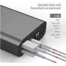 Купити Павербанк УМБ ColorWay 20000mAh 22.5W (CW-PB200LPH3GR-PDD) - фото 13