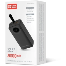 Купити Павербанк УМБ ColorWay 30000mAh 22.5W (CW-PB300LPB4BK-PDD) - фото 6
