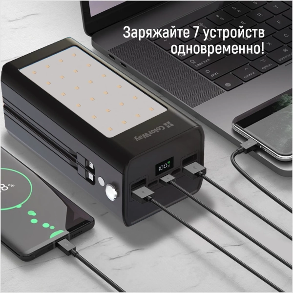 Купити Павербанк УМБ ColorWay 80000mAh 22.5W (CW-PB800LPA8BK-PDD) - фото 13