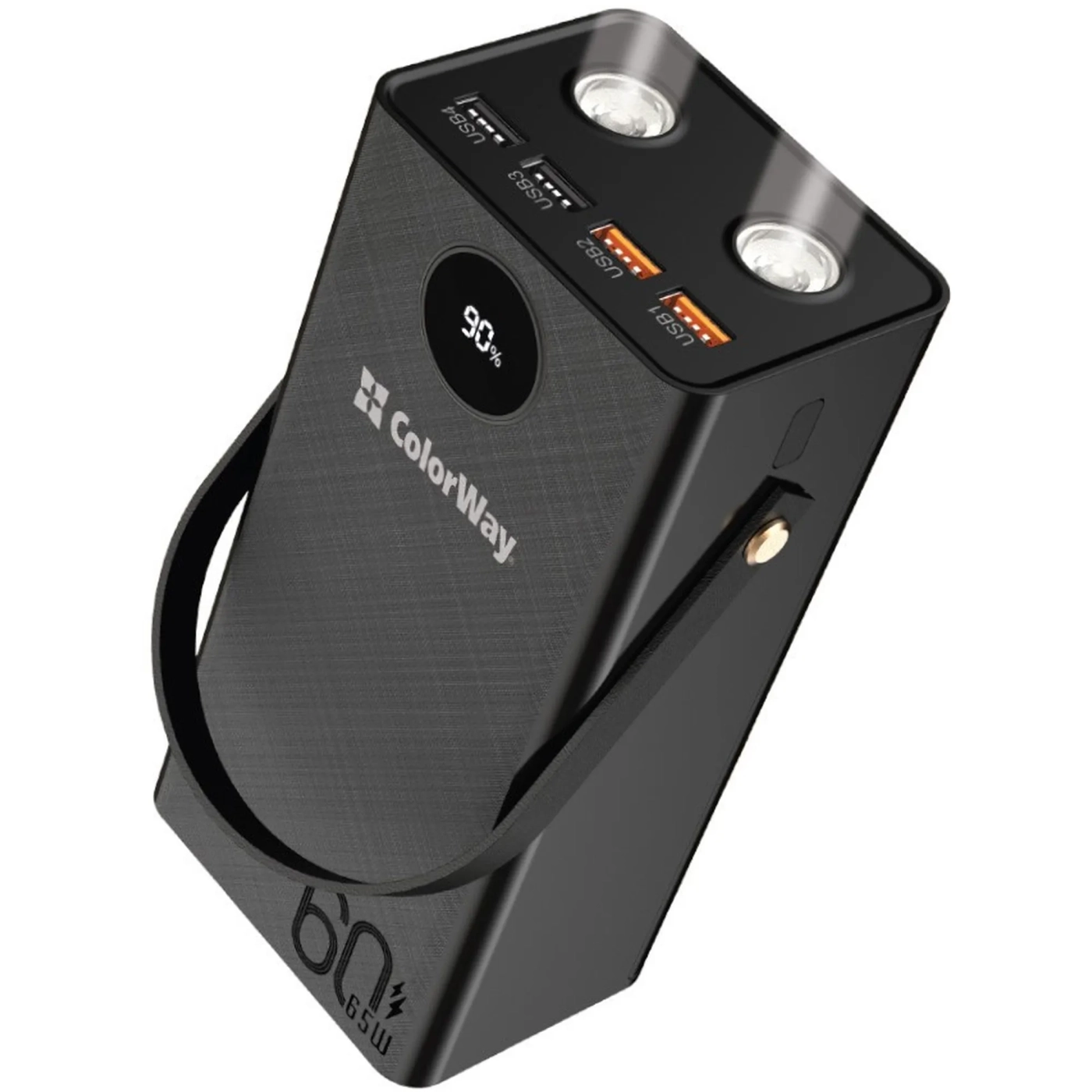 Купити Павербанк УМБ ColorWay 60000mAh 65W (CW-PB600LPA5BK-PDD) - фото 2