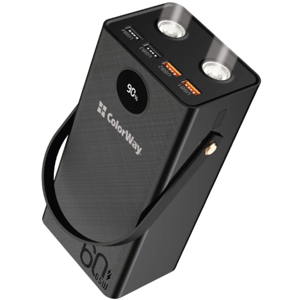 Купити Павербанк УМБ ColorWay 60000mAh 65W (CW-PB600LPA5BK-PDD) - фото 2