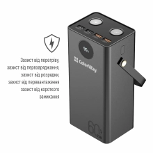 Купити Павербанк УМБ ColorWay 60000mAh 65W (CW-PB600LPA5BK-PDD) - фото 6