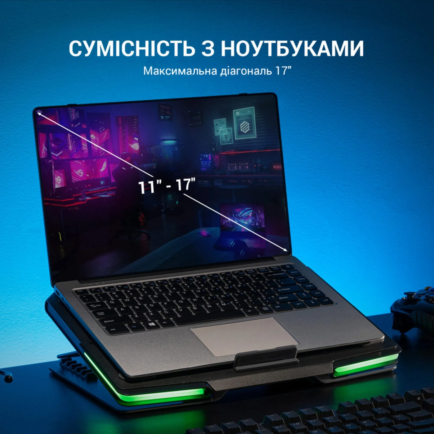Купить Охлаждающая подставка для ноутбука Gamepro CP1540 - фото 3