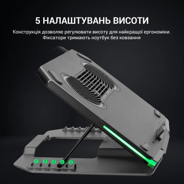 Купить Охлаждающая подставка для ноутбука Gamepro CP1540 - фото 9
