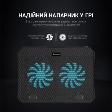 Купити Охолоджувальна підставка для ноутбука Gamepro CP413 - фото 4