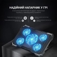 Купити Охолоджувальна підставка для ноутбука Gamepro CP485 - фото 4