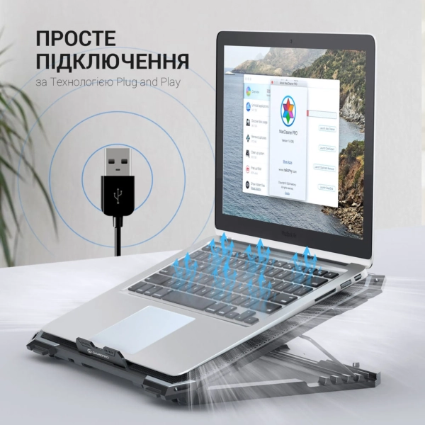 Купити Охолоджувальна підставка для ноутбука Gamepro CP485 - фото 7
