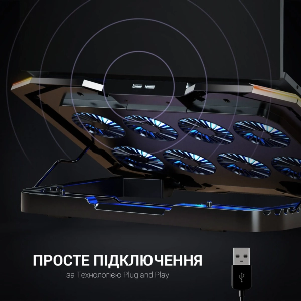 Купити Охолоджувальна підставка для ноутбука Gamepro CP870 - фото 12