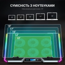 Купить Охлаждающая подставка для ноутбука Gamepro CP890 - фото 7