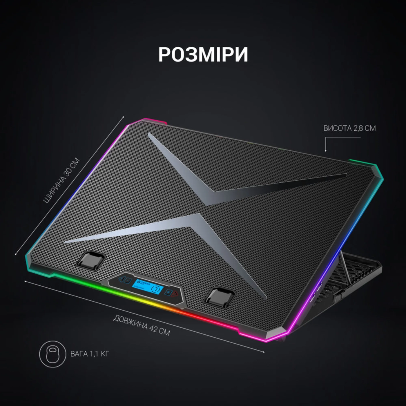 Купити Охолоджувальна підставка для ноутбука Gamepro CP940 - фото 8