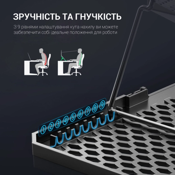 Купити Охолоджувальна підставка для ноутбука Gamepro CP940 - фото 12