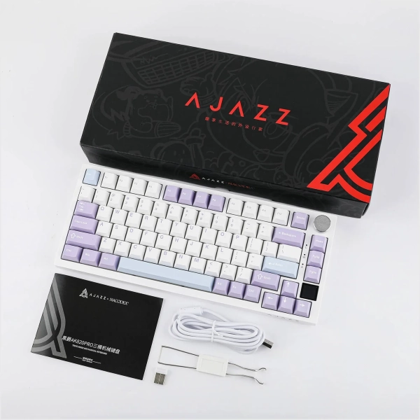 Купити Клавіатура Epomaker Ajazz AK820 Pro (flying fish) White (AK820-PRO-W-FF) - фото 7