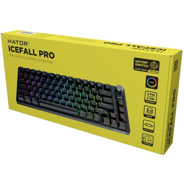 Купити Клавіатура Hator Icefall Pro Wireless Black (HTK450UA) - фото 6
