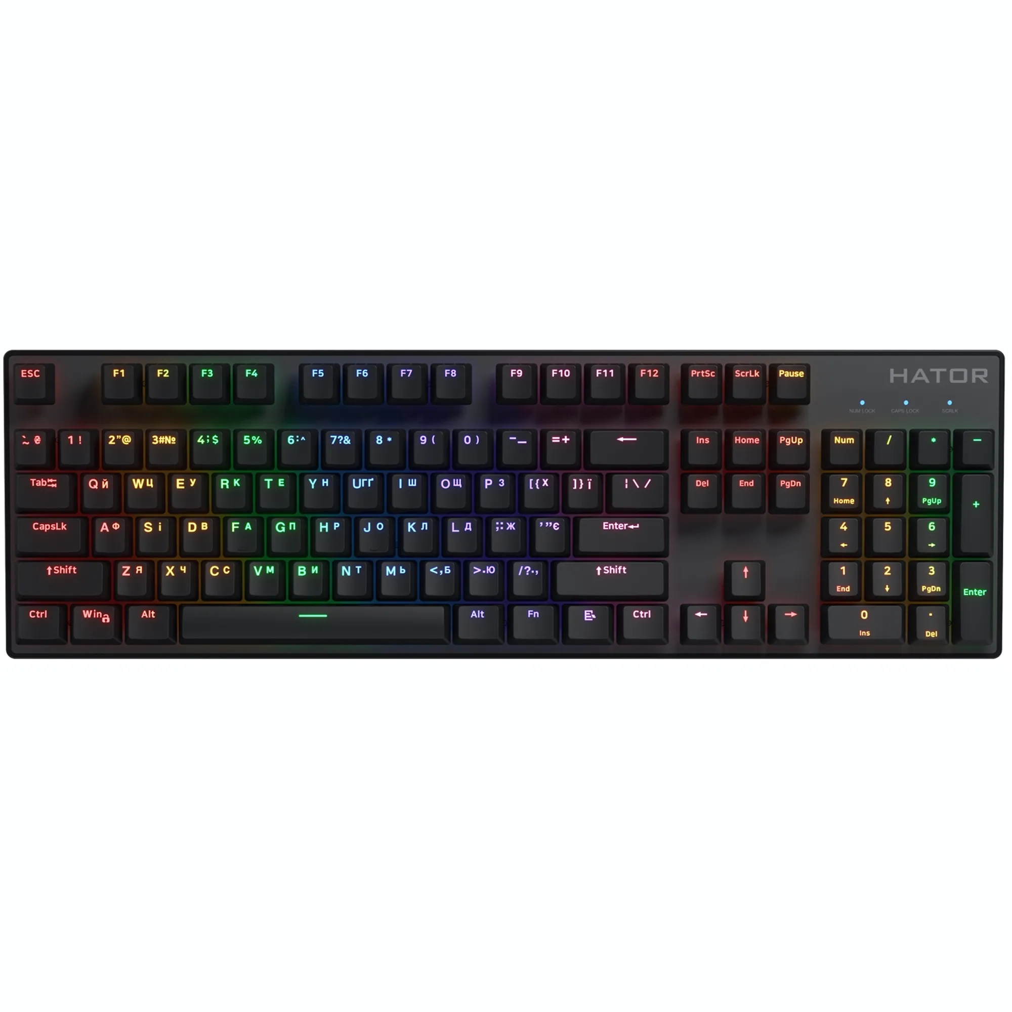 Купить Клавиатура Hator Icefall Mecha Rainbow Wireless Black (HTK204UA) - фото 1