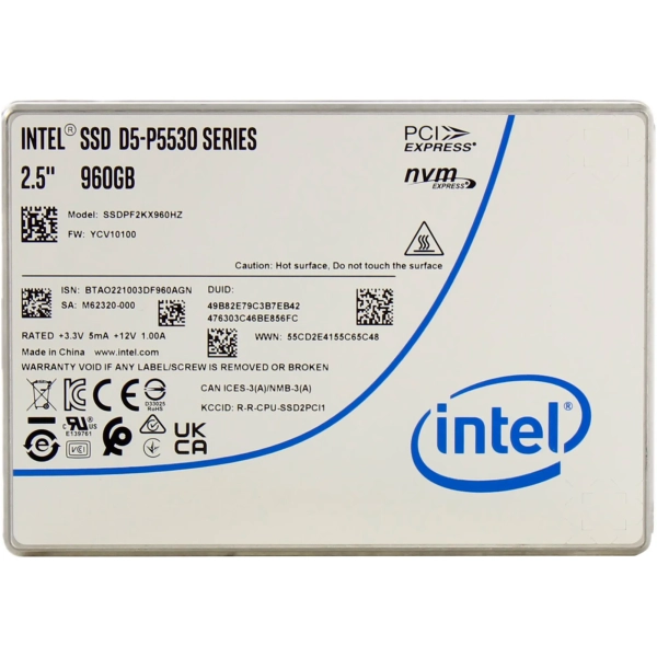 SSD диск Intel D5-P5530 960GB SSD 2.5