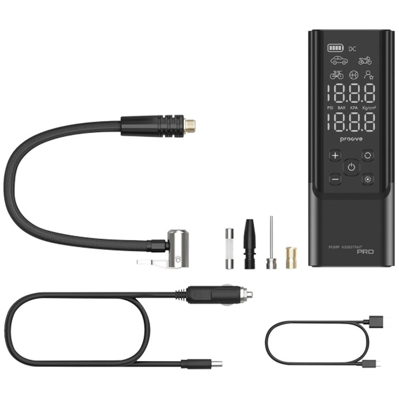Купити Автомобільний насос Proove Pump Assistant Pro 120W 7500mAh Black (PPAP80010901)_ - фото 9