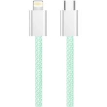 Купить Кабель ColorWay USB-C - Lightning 27W 3A 1m Green (CW-CBPDCL061-G) - фото 2