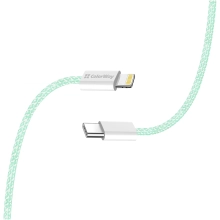 Купить Кабель ColorWay USB-C - Lightning 27W 3A 1m Green (CW-CBPDCL061-G) - фото 7