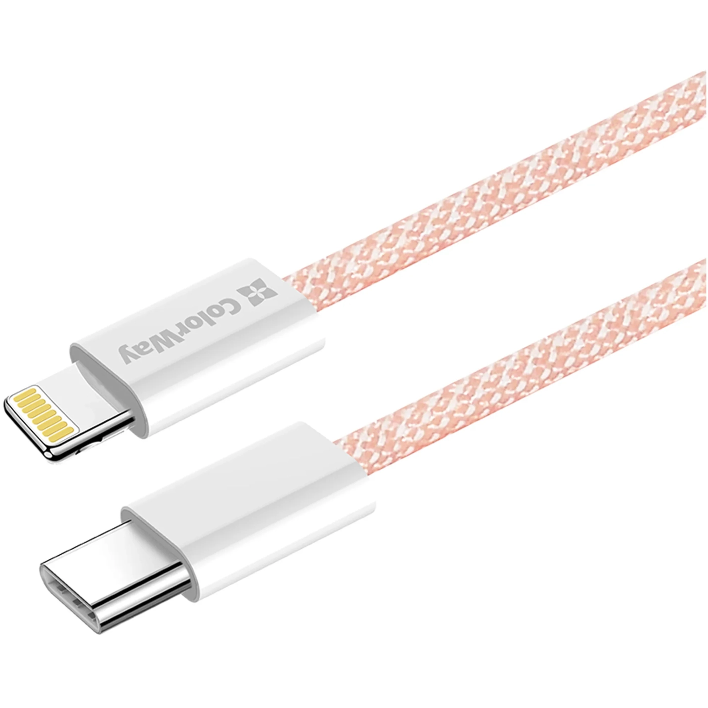 Купити Кабель ColorWay USB-C - Lightning 27W 3A 1m Pink (CW-CBPDCL061-P) - фото 3